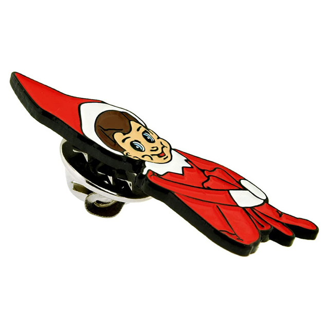 Anpassad aluminium mjuk emalj Christmas Lapel Pin Holiday Celebration Pin