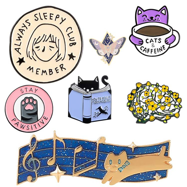 Partihandel Souvenirer Söta Pins Ryggsäck Pins Legering Emalj Brosch Cowboy Badge Pin