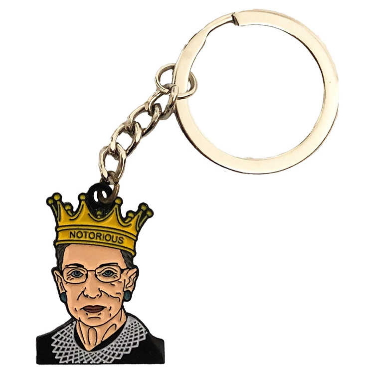 Beställnings- Ruth Bader Ginsburg Keychain Notorisk RBG Keychain