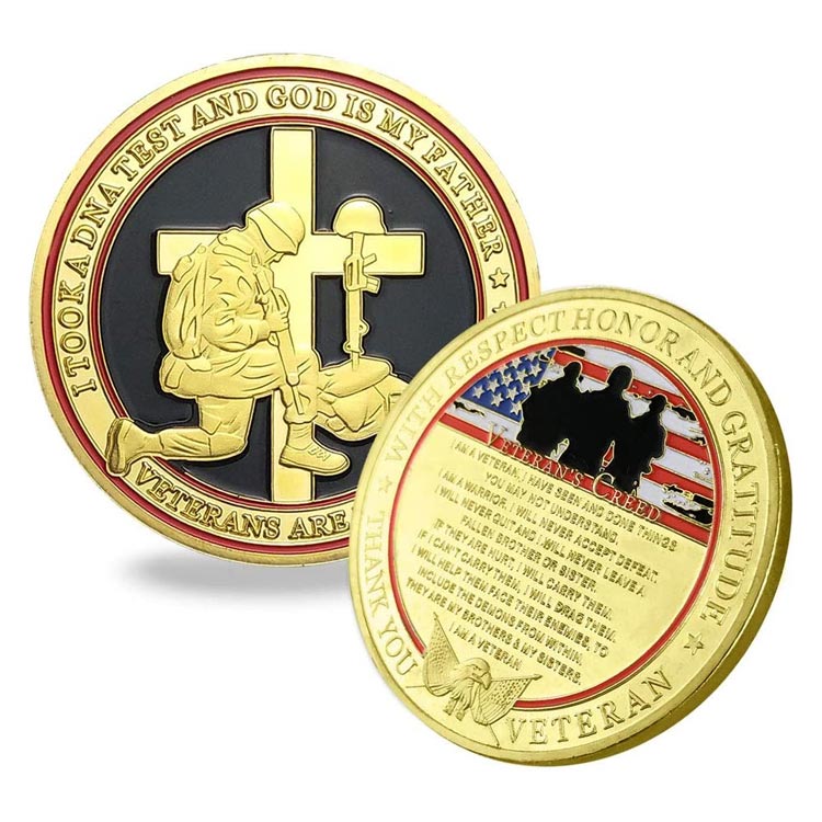 Custom US Army Armed Forces Prayer Military Coin