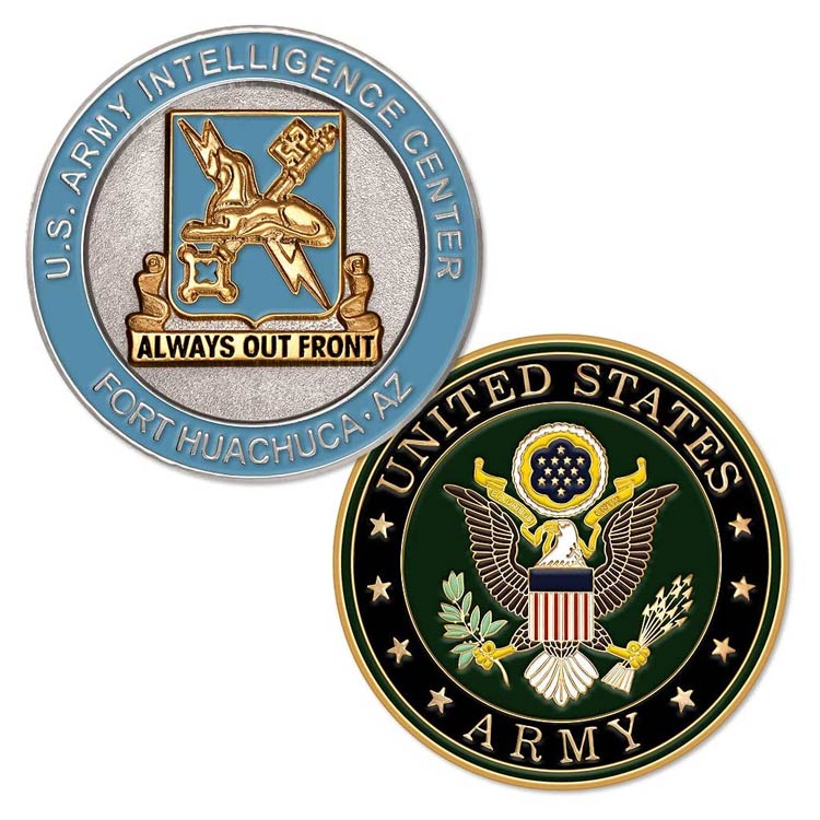 Anpassat US Military Veterans Airborne Military Challenge Coin