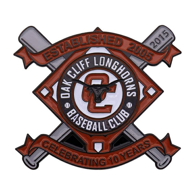 Metallanpassad baseballemaljnål Bat & läderhandske slagnål