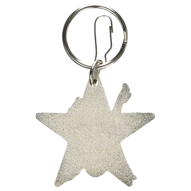 Anpassad Betty Boop Star Emalj Nyckelring röd och svart