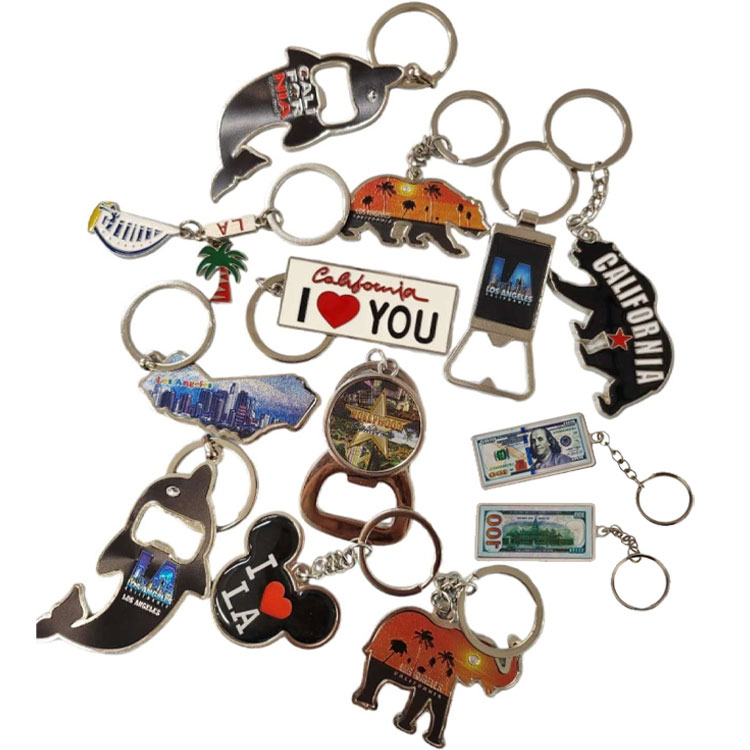 Beställnings- I Heart Los Angeles Souvenir Keychain