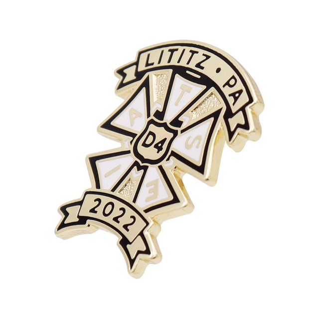 Järn Magnetic Anniversary Custom Guldpläterad Belöning År Award Metal Emalj Lapel Pin 