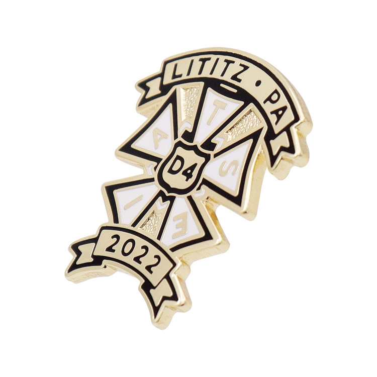 Järn Magnetic Anniversary Custom Guldpläterad Belöning År Award Metal Emalj Lapel Pin 