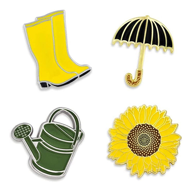 Aluminium Custom Springtime Emalj Lapel Pin Celebration Smycken