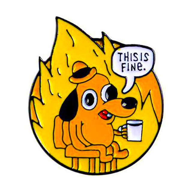 Anpassad tecknad hundbrosch emaljslagsnål