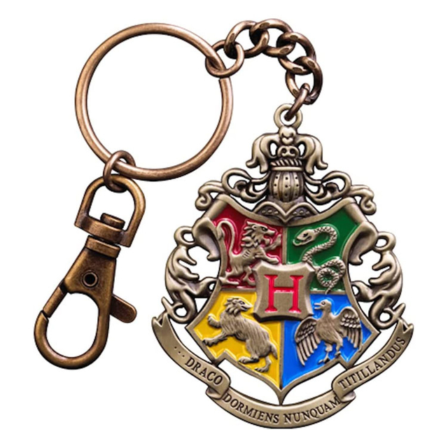 Beställnings- HARRY POTTER Gryffindor School Crest Tenn Keychain